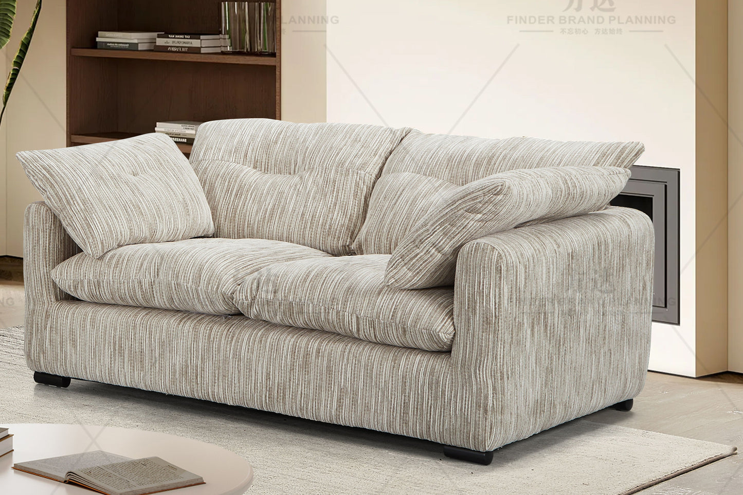 Quetta Sofa 2 Seater Grey