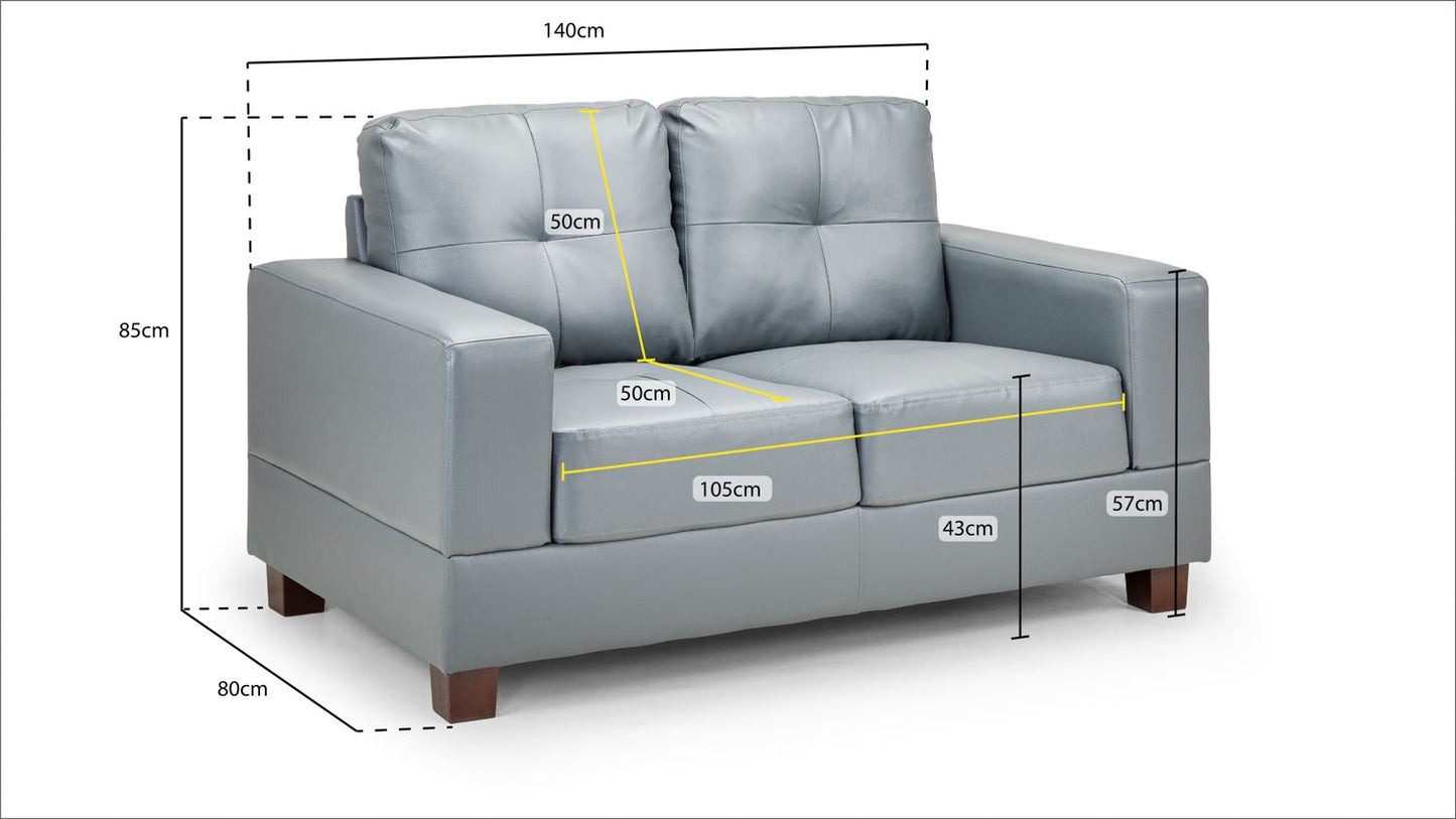Jerry Sofa Black 2 Seater