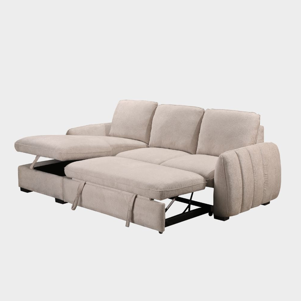Sienna Sofa Bed Mushroom Left Hand Facing Corner