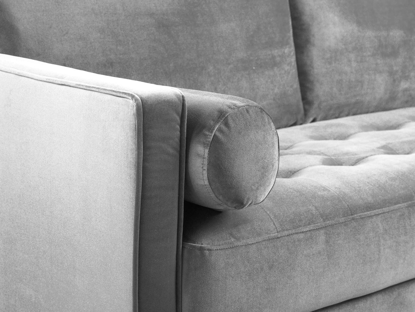 Harper Sofa Plush Grey 3 Seater