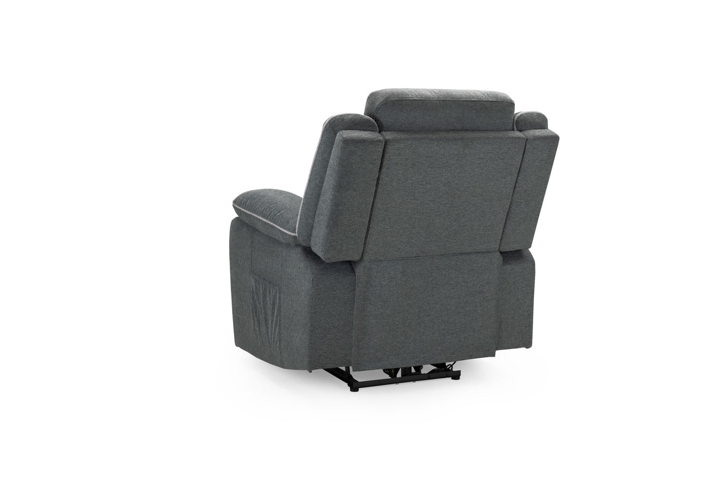 Harald Electric Recliner Sofa Grey Fabric Armchair