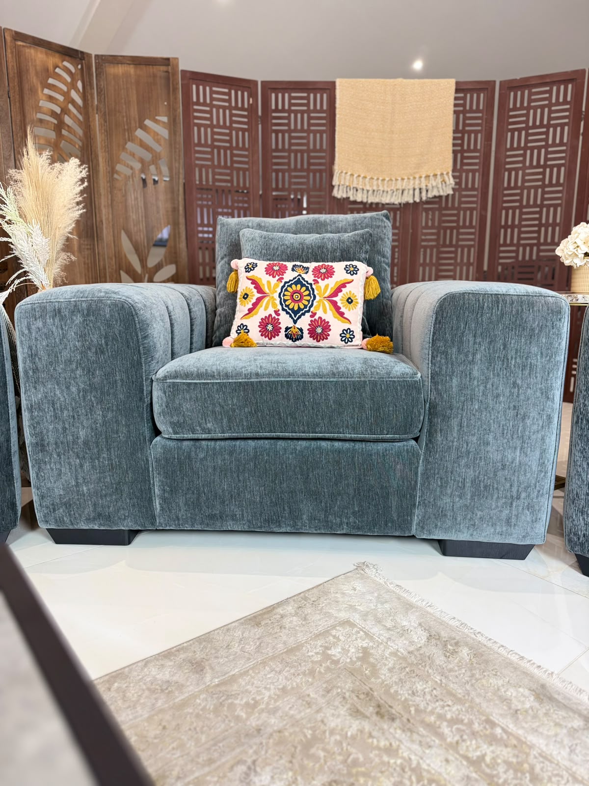 Clover Sofa Grey Armchair