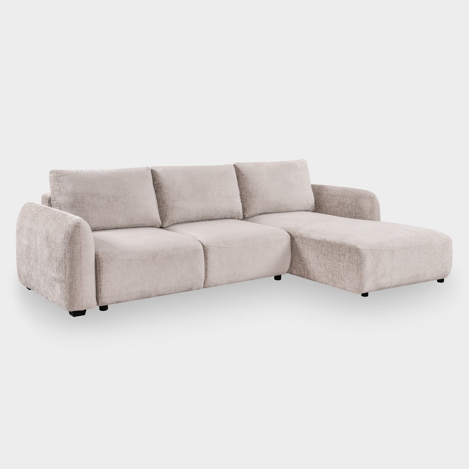Sage Sofa Right Hand Facing Corner Mushroom – Pay Weekly Sofas