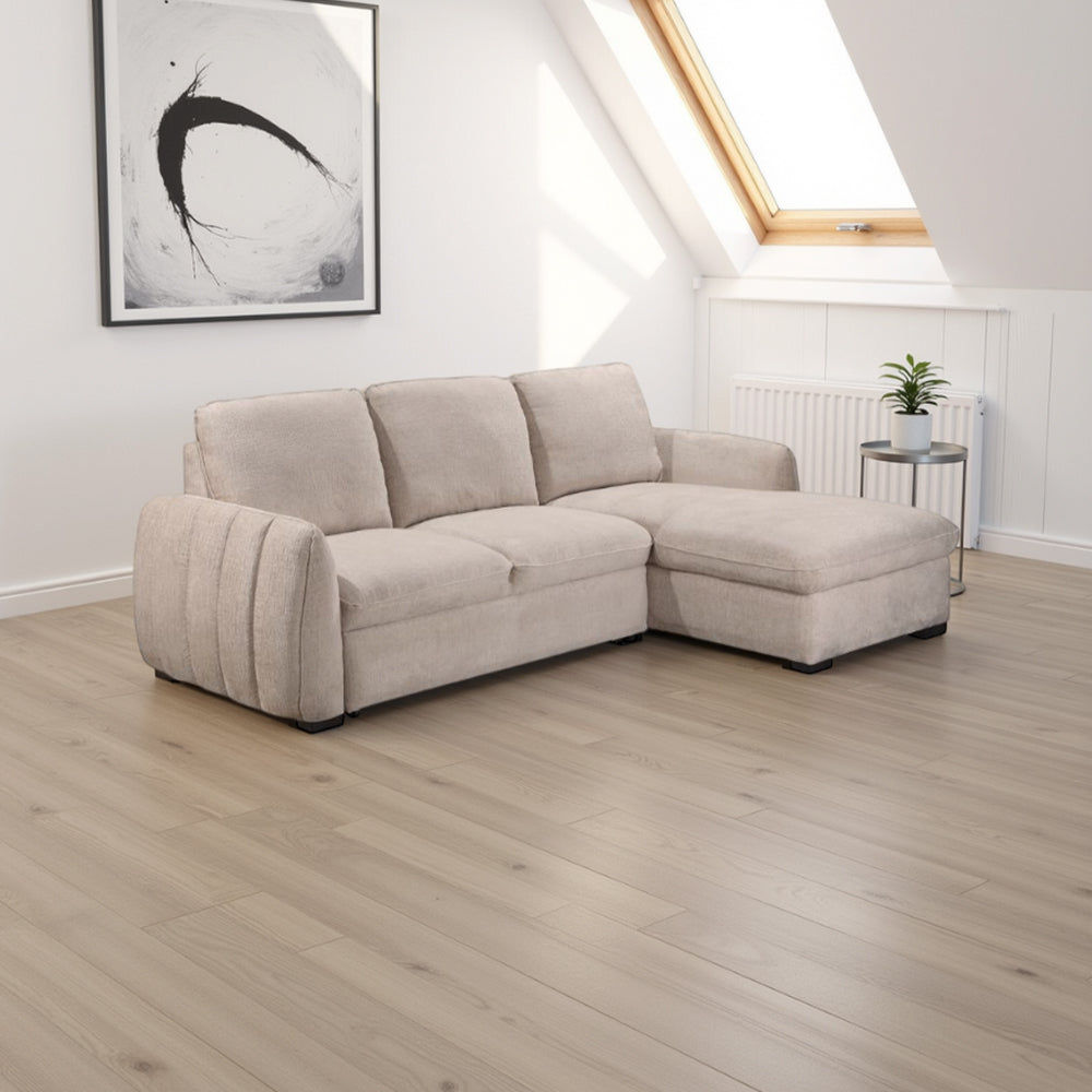 Sienna Sofa Bed Mushroom Right Hand Facing Corner
