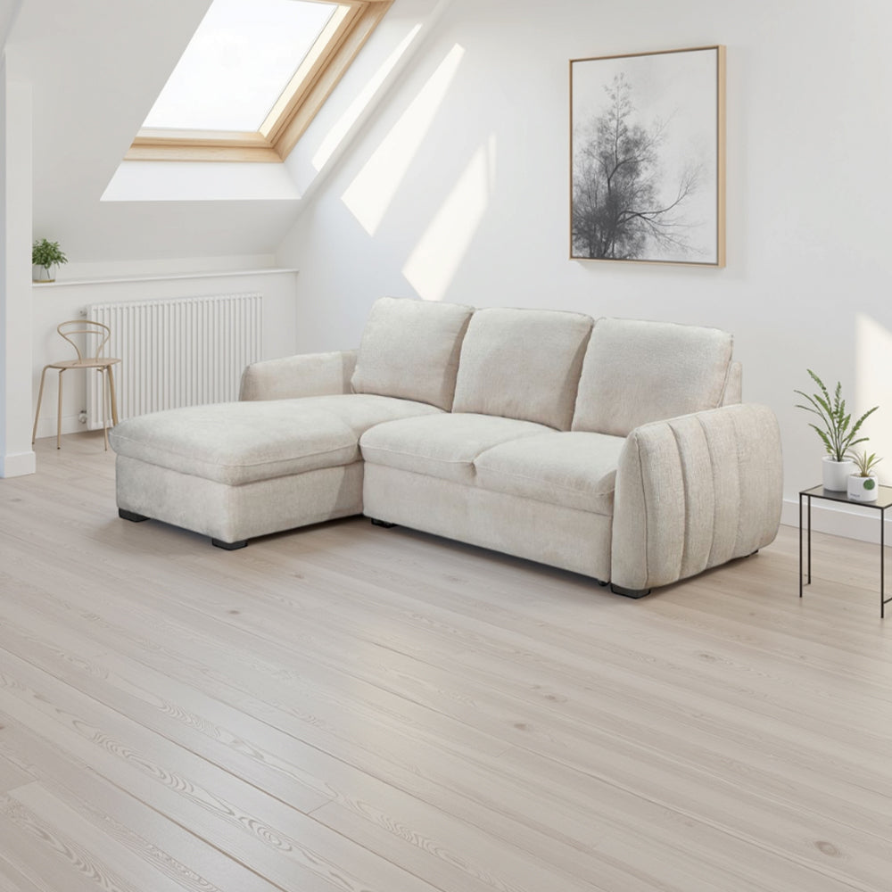 Sienna Sofa Bed Beige Left Hand Facing Corner