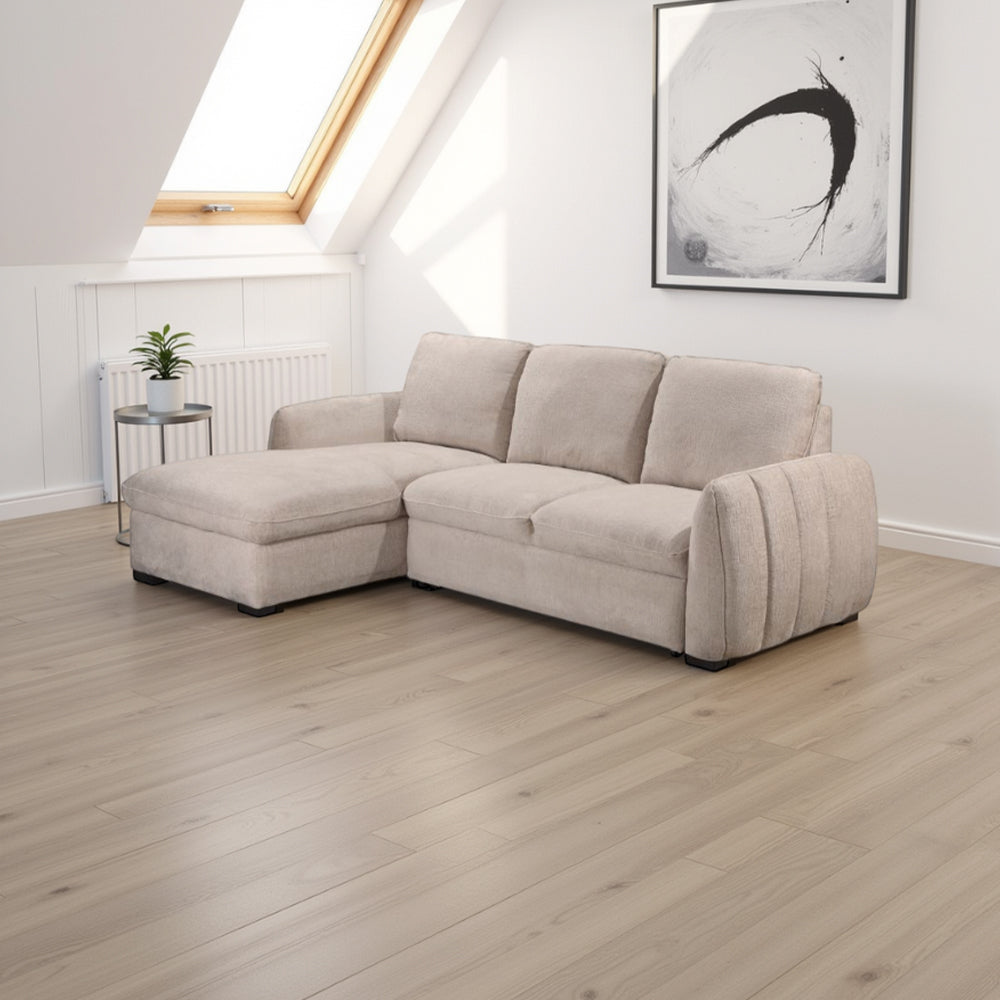 Sienna Sofa Bed Mushroom Left Hand Facing Corner