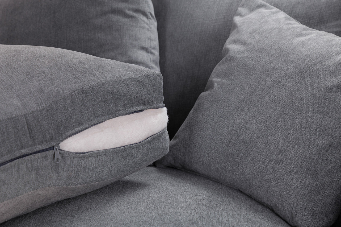 Windsor Fullback Sofa Grey Large Corner
