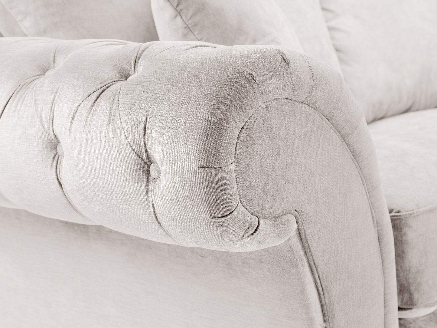 Windsor Fullback Sofa Stone Left Hand Facing Corner