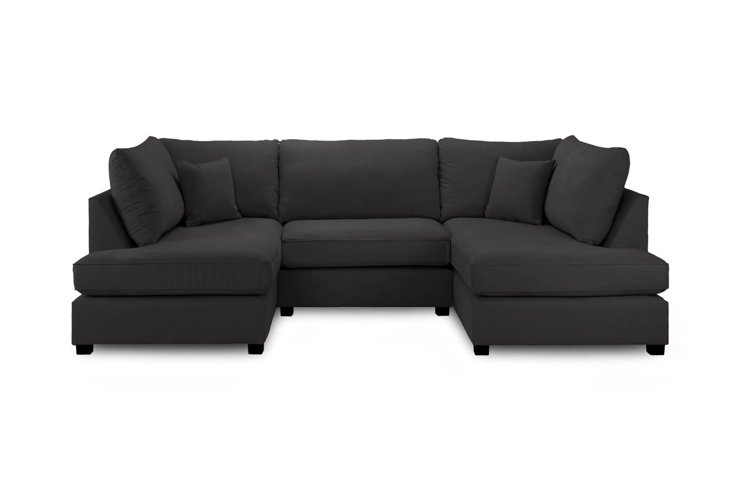 Carnaby Sofa Black U Shape Corner