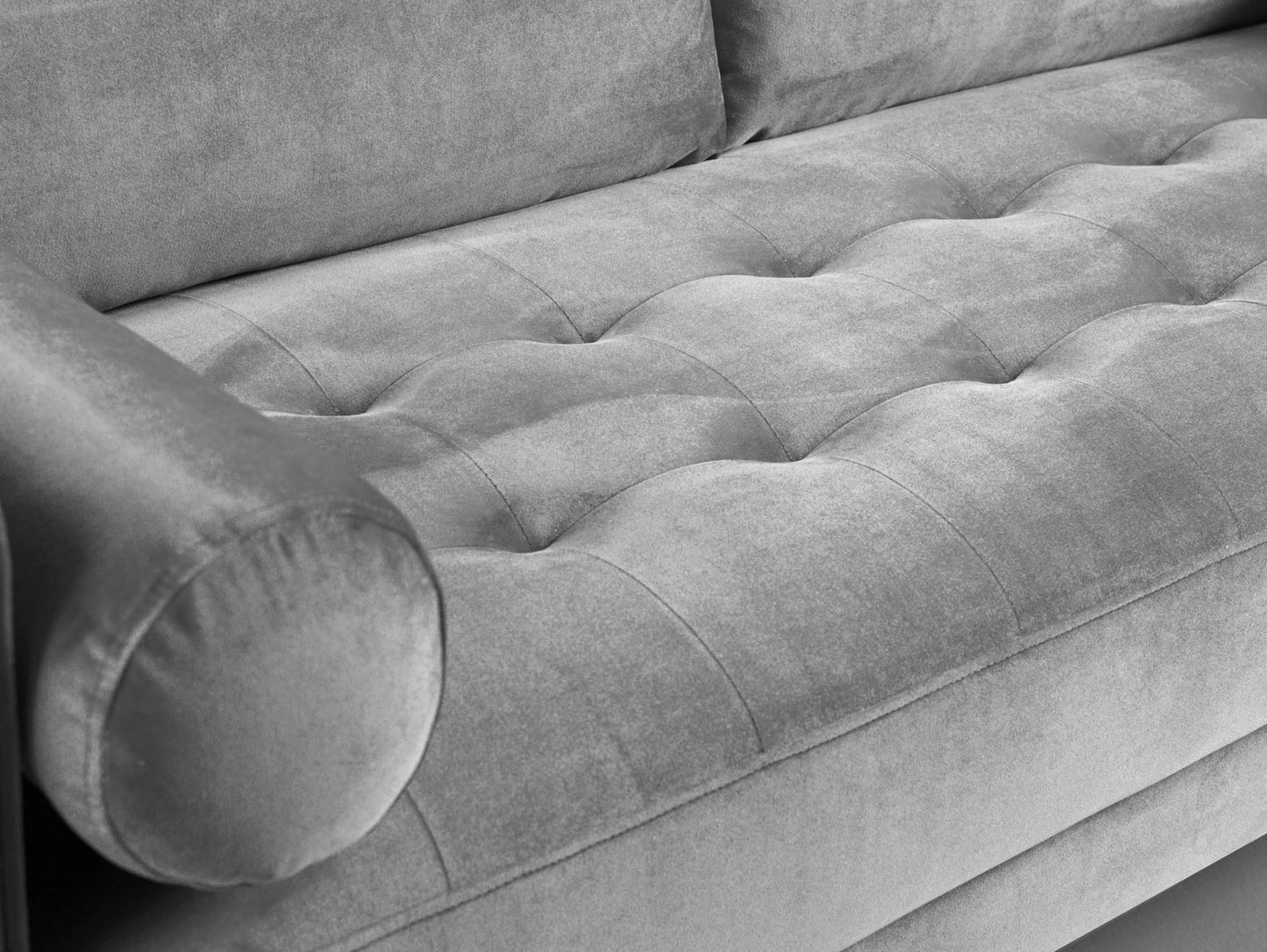 Harper Sofa Plush Grey 3 Seater
