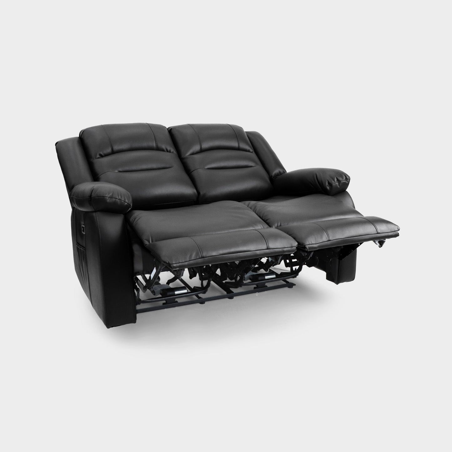 Alva Electric Recliner Sofa Black 2 Seater