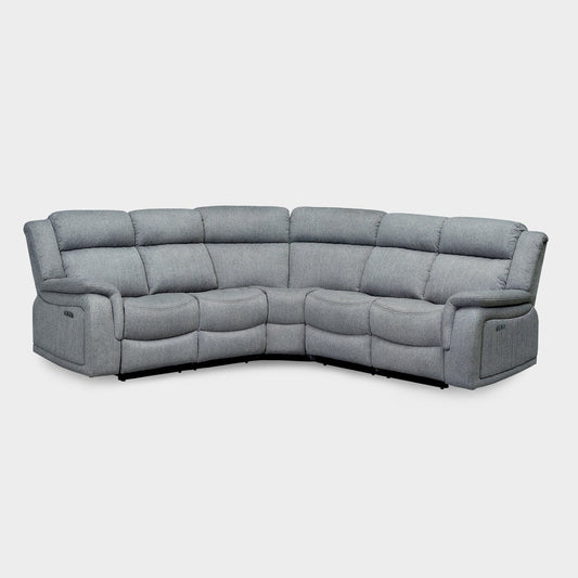 Linden Recliner Sofa Grey Large Corner