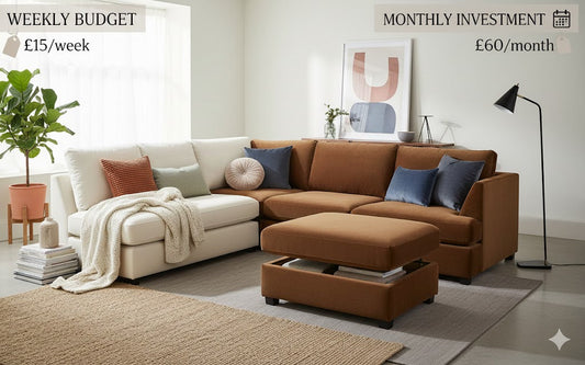Budget Living Room: Weekly vs. Monthly