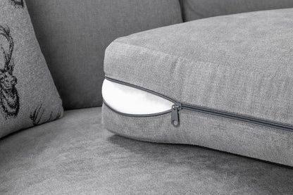 Verona Scatterback Sofa Grey 3 Seater