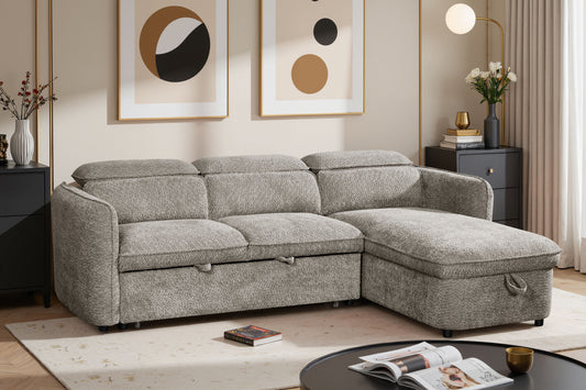 Capri Sofa Bed Universal Corner Grey