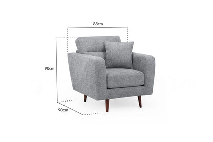 Zenith Sofa Grey Armchair