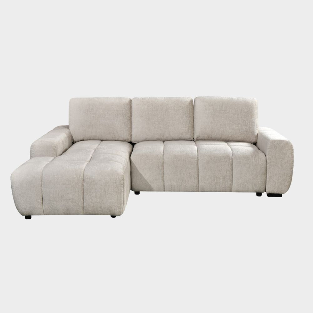 Lora Sofa Bed Beige Left Hand Facing Corner
