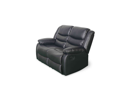Conrad Recliner Sofa 2 Seater Black