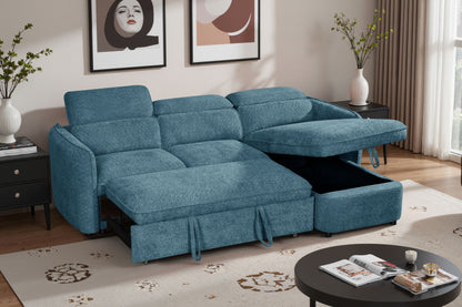 Capri Sofa Bed Universal Corner Blue