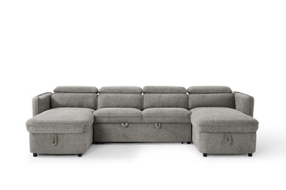 Capri Sofa Bed U Shape Corner Grey
