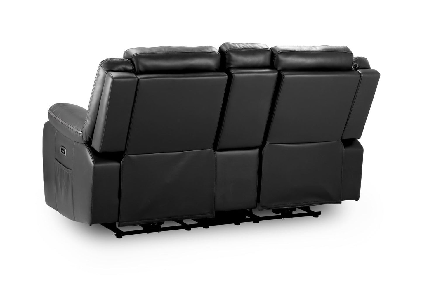 Harald Electric Recliner Sofa Black 2 Seater