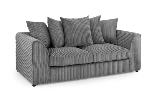 Harley Jumbo Sofa Grey 3 Seater