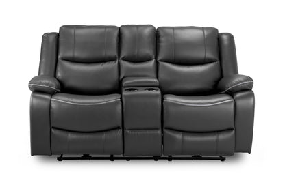 Harald Electric Recliner Sofa Black 2 Seater