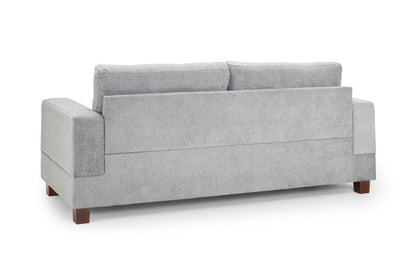 Jerry Sofa Grey Fabric 3 Seater