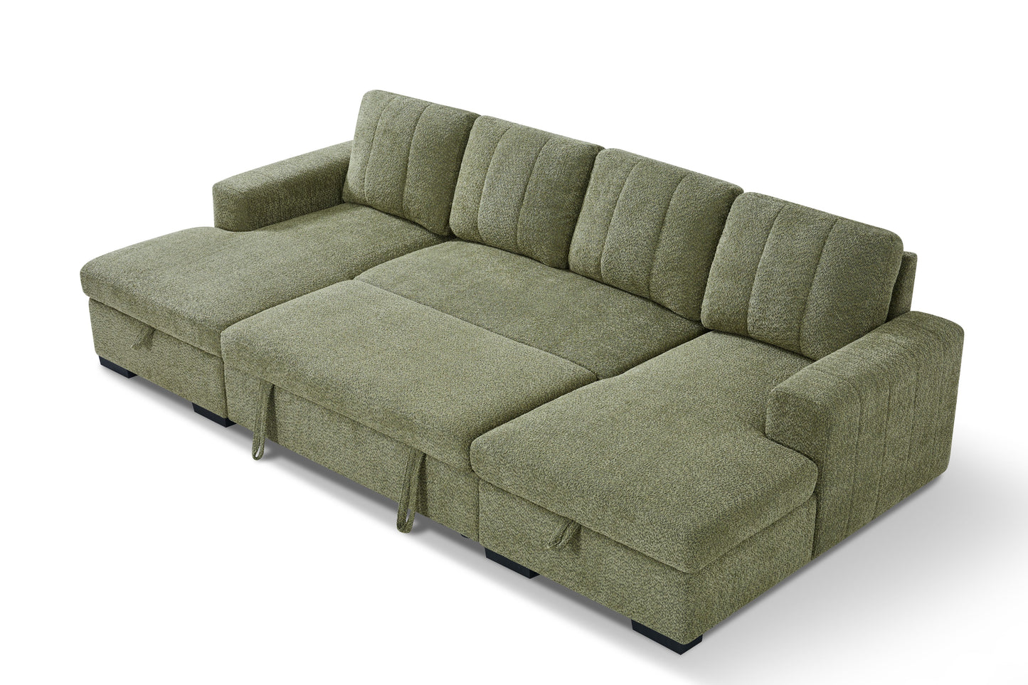 Como Sofa Bed U Shape Corner Green