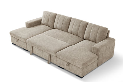 Como Sofa Bed U Shape Corner Beige