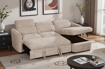Capri Sofa Bed Universal Corner Beige