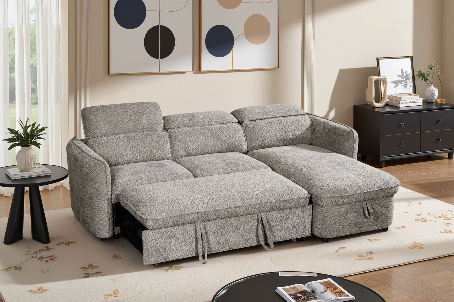 Capri Sofa Bed Universal Corner Grey