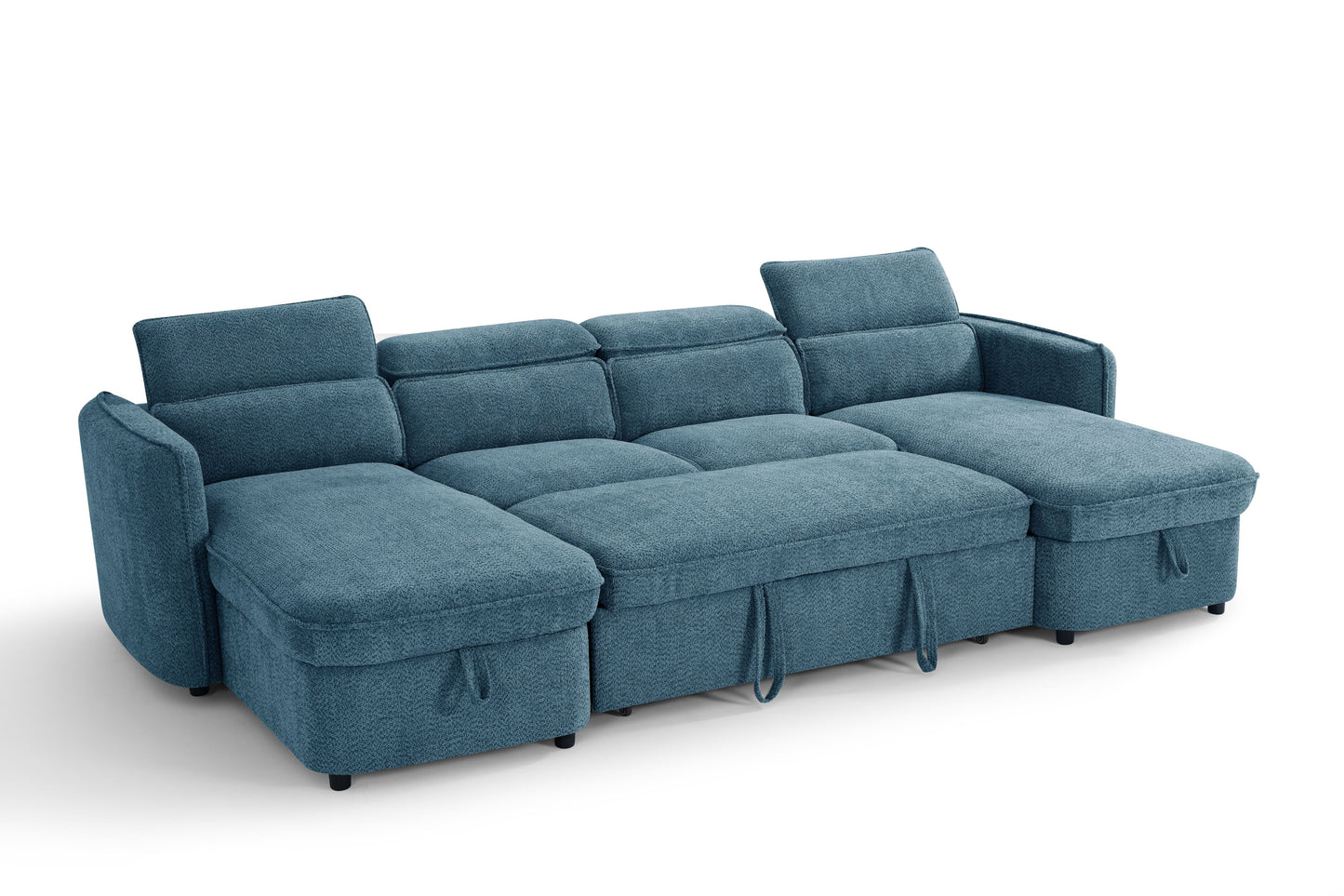 Capri Sofa Bed U Shape Corner Blue