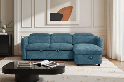 Capri Sofa Bed Universal Corner Blue