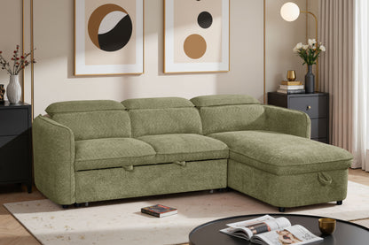 Capri Sofa Bed Universal Corner Green