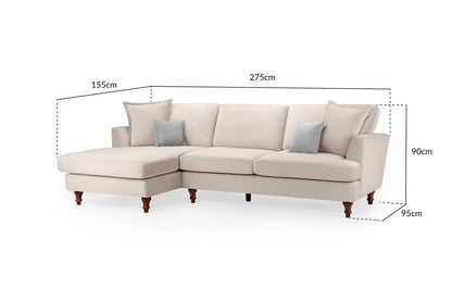 Bari Sofa Beige Left Hand Facing Corner