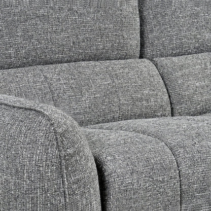 Turin Electric Recliner Sofa Charcoal Right Hand Corner