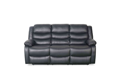 Conrad Recliner Sofa 3 Seater Black