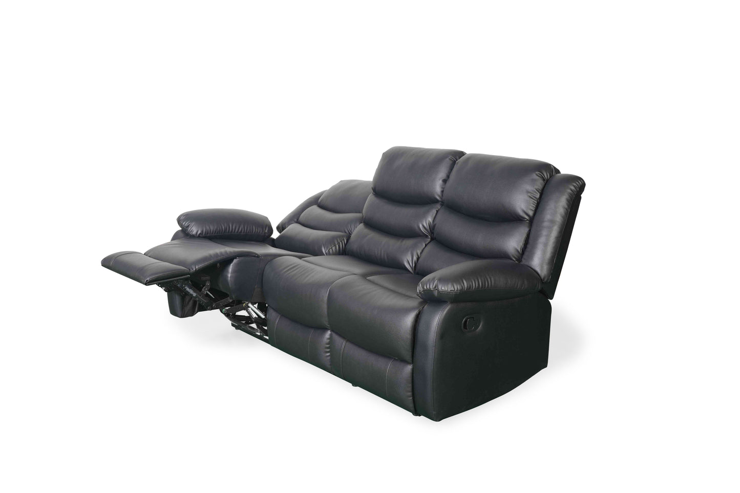 Conrad Recliner Sofa 3 Seater Black