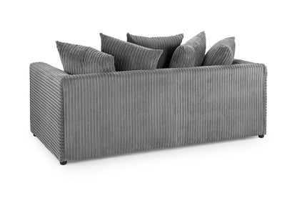 Harley Jumbo Sofa Grey 3 Seater