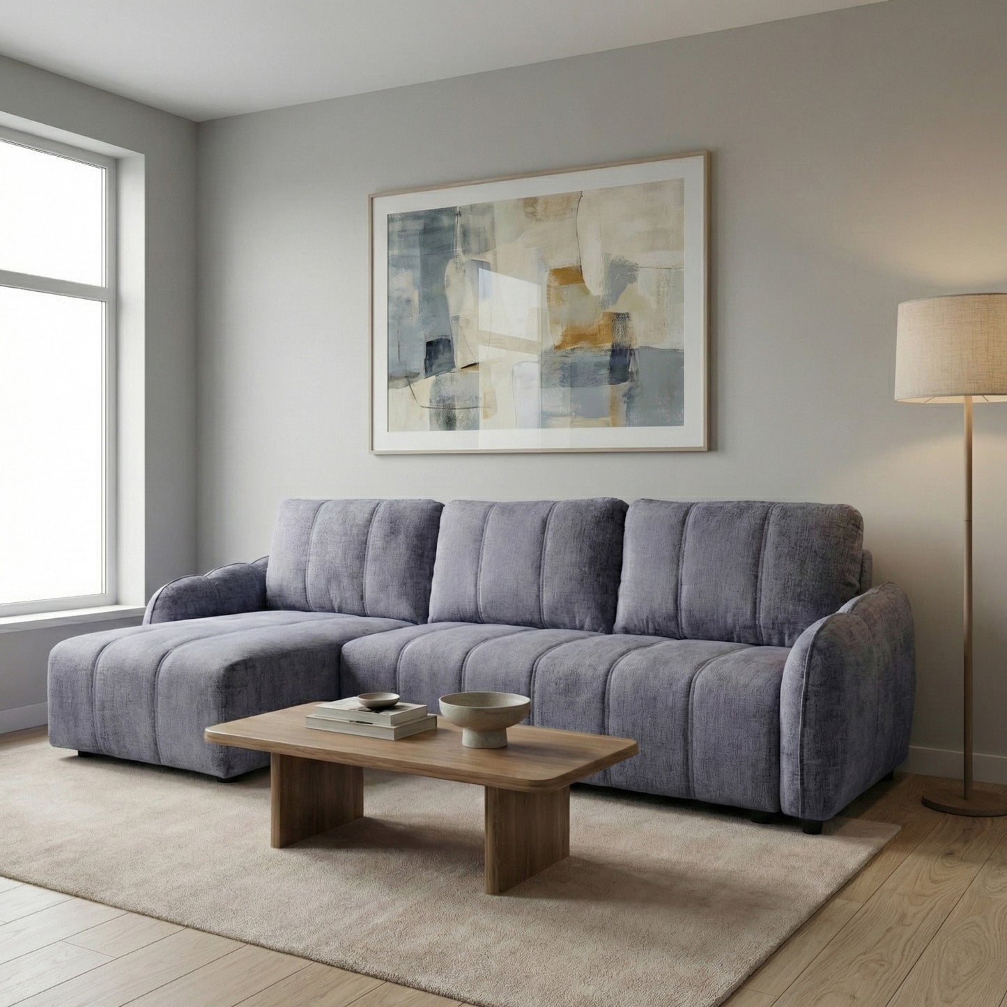 Evara Sofa Bed Universal Corner Graphite