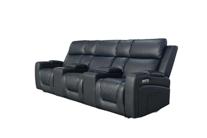 Florence Cinema Sofa Black 3 Seater