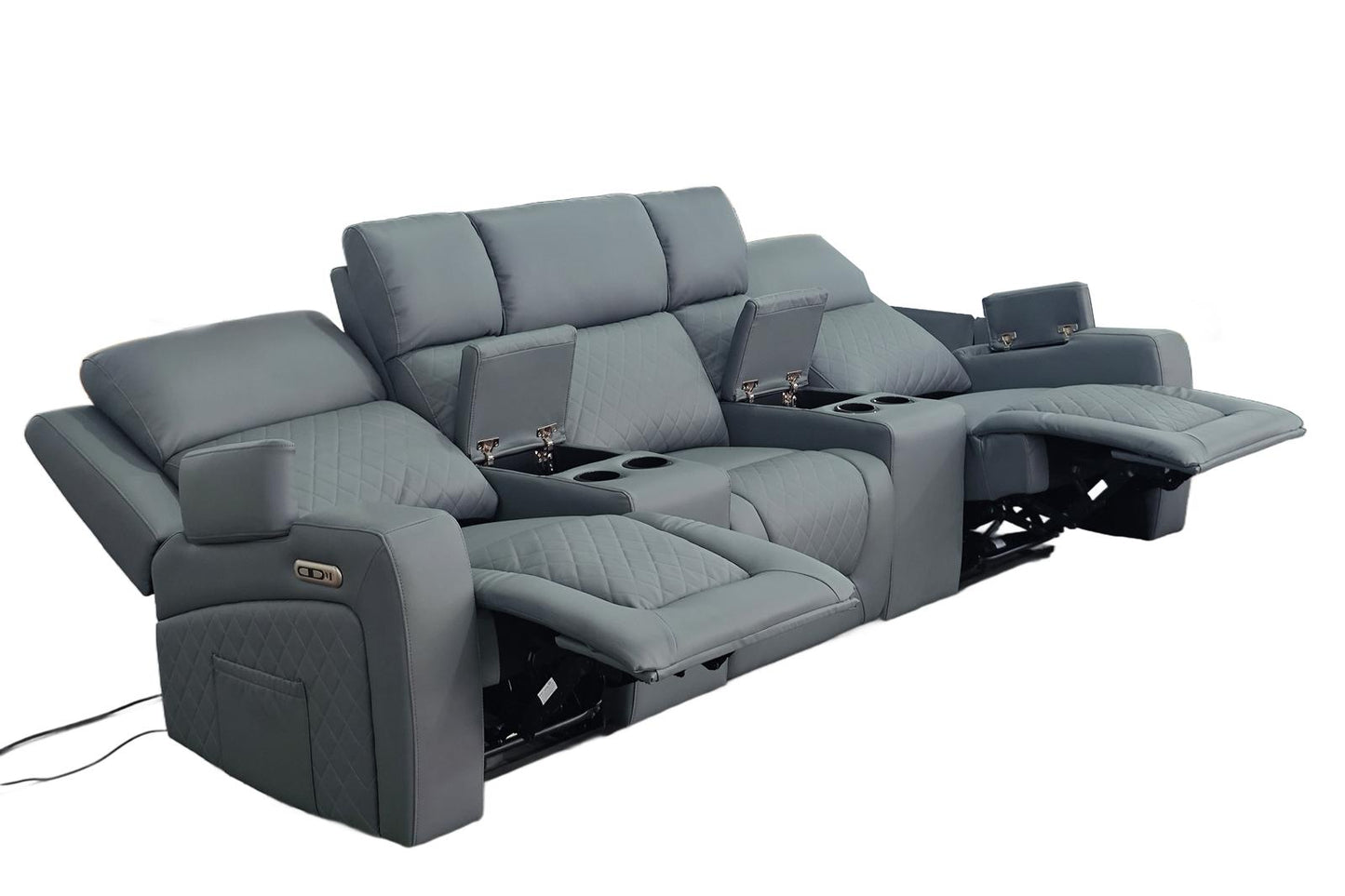 Florence Cinema Sofa Grey 3 Seater
