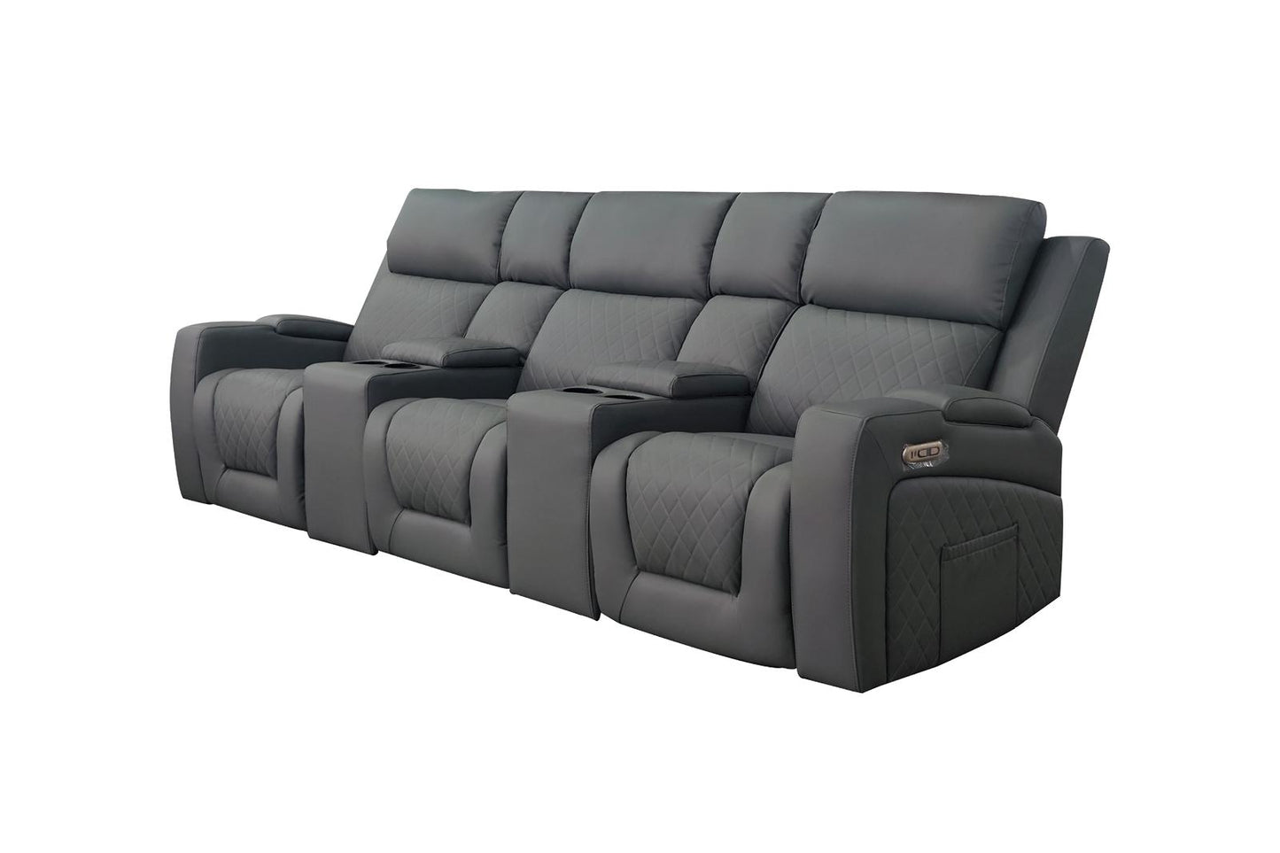 Florence Cinema Sofa Grey 3 Seater