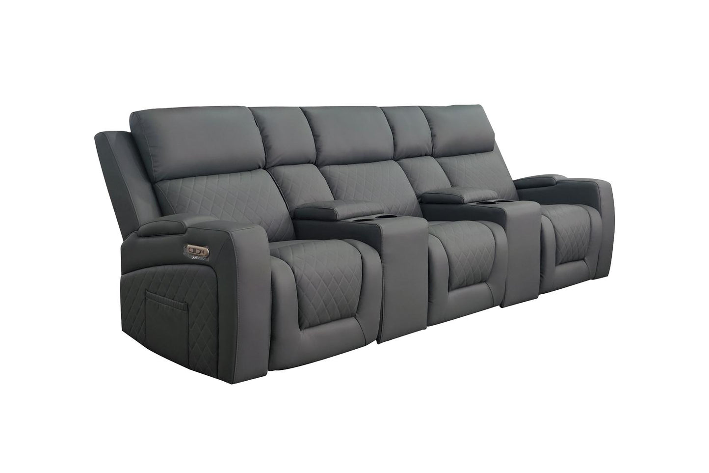 Florence Cinema Sofa Grey 3 Seater