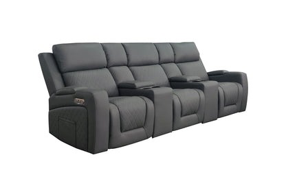 Florence Cinema Sofa Grey 3 Seater