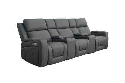Florence Cinema Sofa Grey 3 Seater