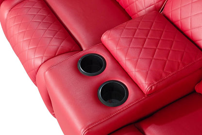 Florence Cinema Sofa Red 3 Seater