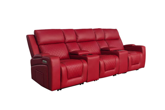 Florence Cinema Sofa Red 3 Seater