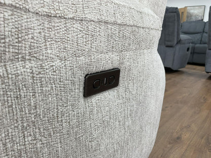Owen Electric Recliner Sofa 3 Seater Beige